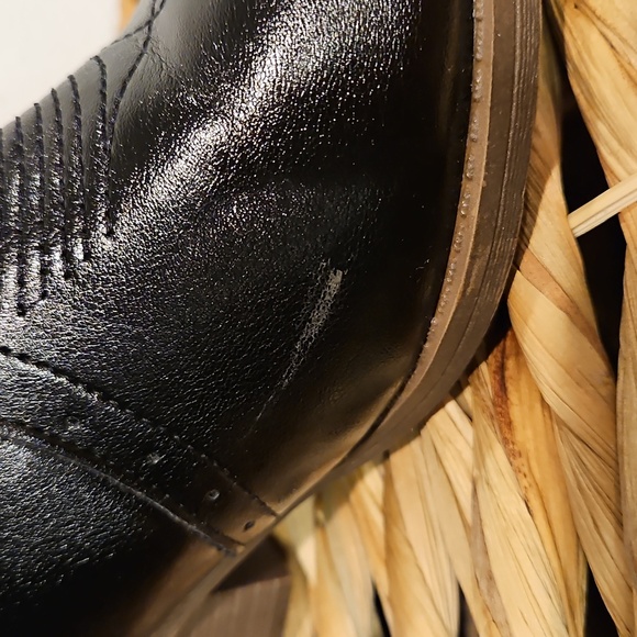 Sugar Tammy Black Heeled Cowboy Boots Western Stitching NWT Sz.6 M - Picture 9 of 10